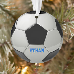 Ornement de balle de soccer personnalisé