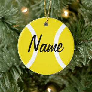 Ornement de balle de tennis pour l'arbre de Noël
