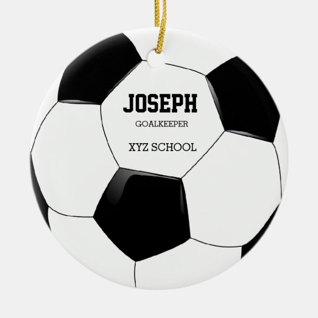 Ornement de ballon de football (Devant)