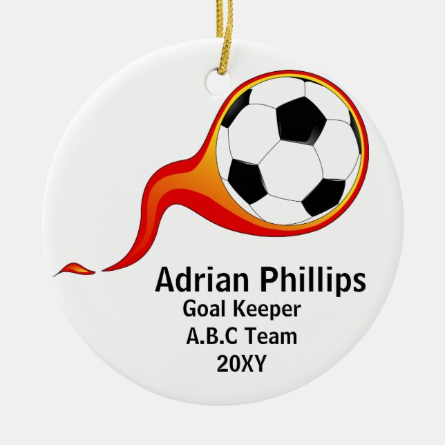 Ornement de ballon de football (Devant)