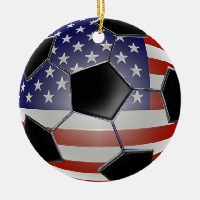 Ornement de ballon de football des USA (Devant)