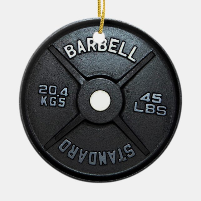 Ornement de barbell Plate Tree (Devant)