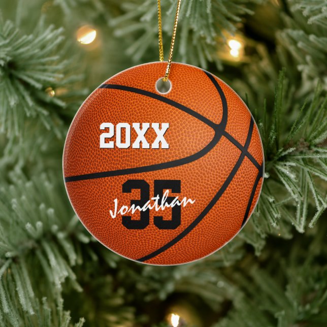 ornement de basket-ball personnalisé pour garçons  (Arbre)