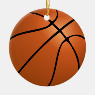 Ornement de basket-ball photo personnalisé