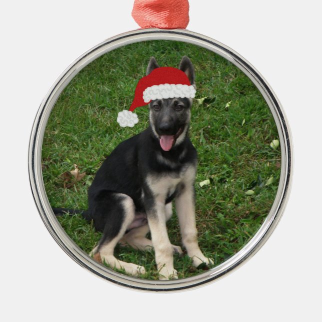Ornement de berger allemand de Noël (Devant)