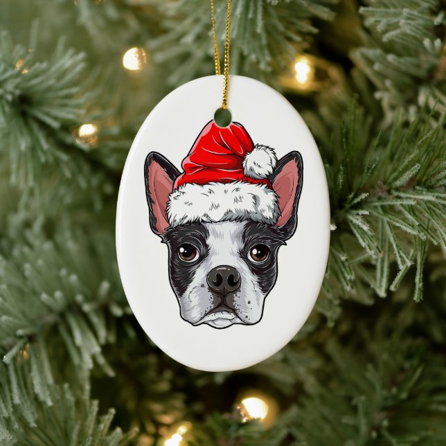 Ornement de Boston Terrier Lover | Christmas Tree (Arbre)
