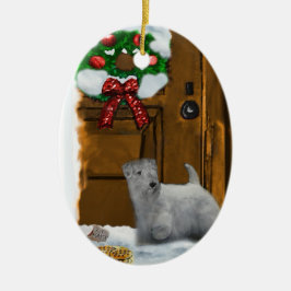 Ornement de cadeaux de Noël Sealyham Terrier