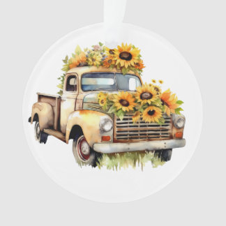 Ornement de camion de tournesol