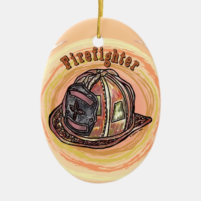 Ornement de casque de pompier (Devant)