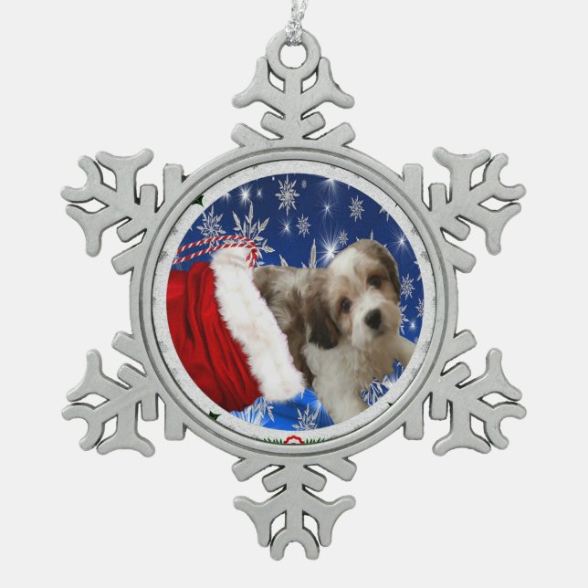 Ornement de Cavachon, Noël (Devant)