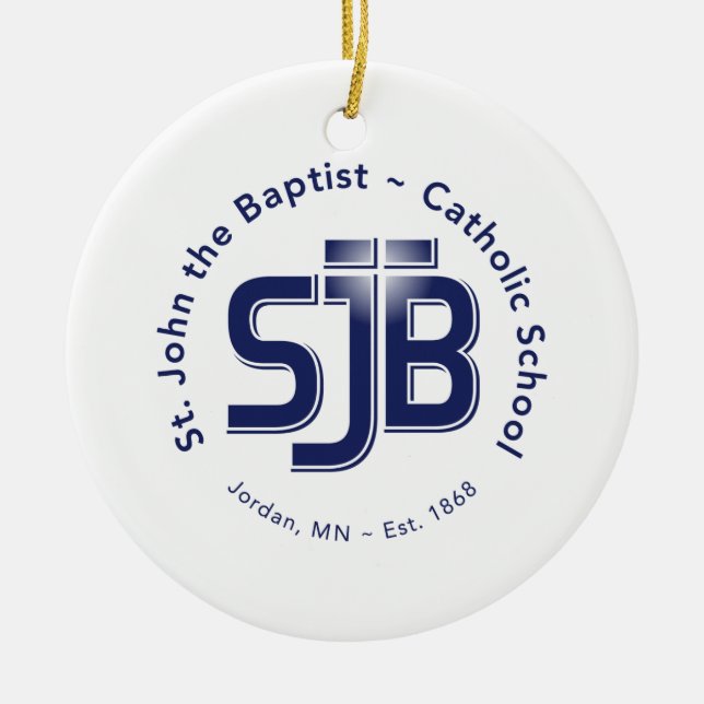 Ornement de cercle avec le logo de SJB (Devant)