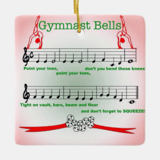 Ornement de chanson de Jingle Bell de gymnastique
