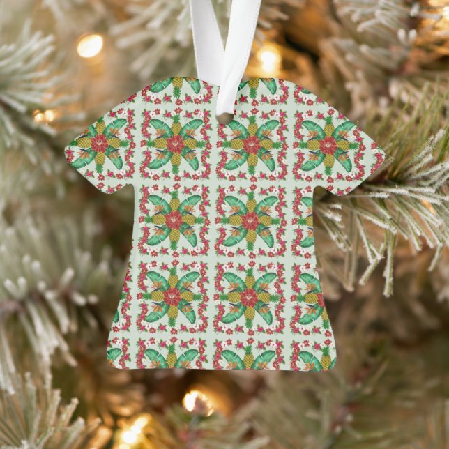 Ornement de chemise de Noël hawaïen (Arbre)