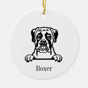 Ornement de chien de boîte
