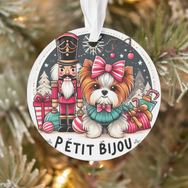 Ornement de chien minuscule mou (Arbre)