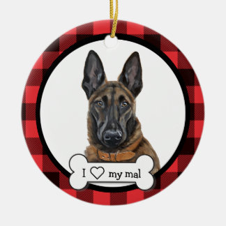 Ornement de chiens malinois