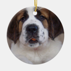 Ornement de chiot de St Bernard