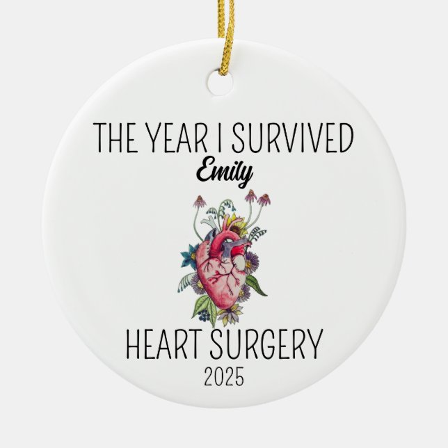 Ornement de chirurgie cardiaque, Noël du guerrier  (Devant)
