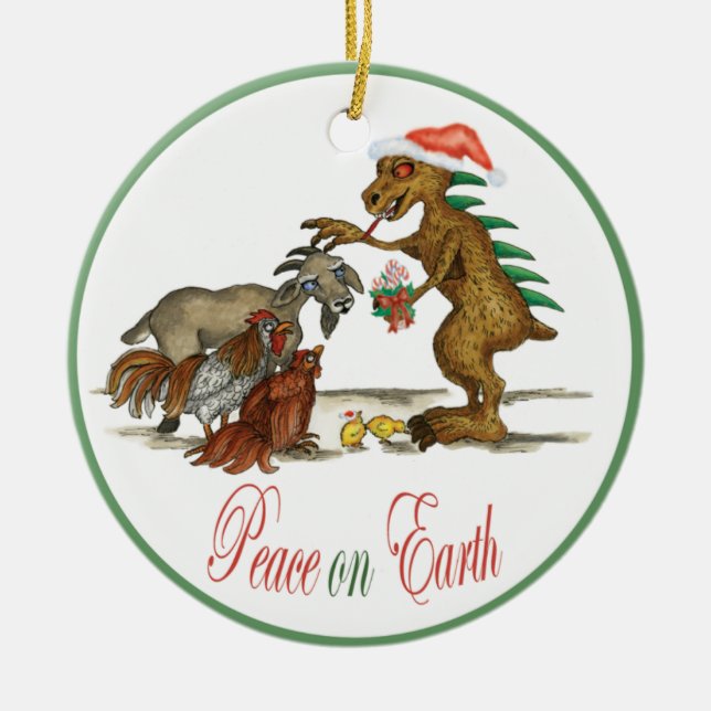 Ornement de Chupacabra et de chèvre (Devant)