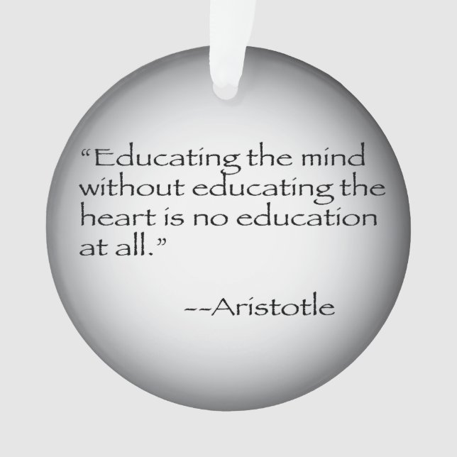 Ornement de citation d'Aristote (devant)