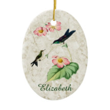 Ornement de colibri à bec épineux pourpre