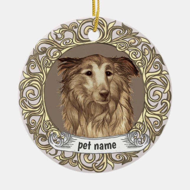 ornement de Collie en souvenir affectueux (Devant)