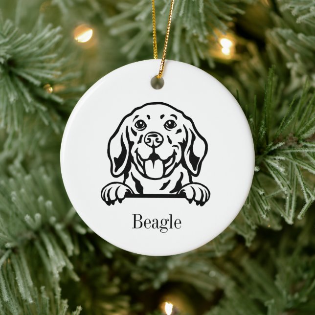 Ornement de compagnie personnalisé pour chien Beag (Arbre)