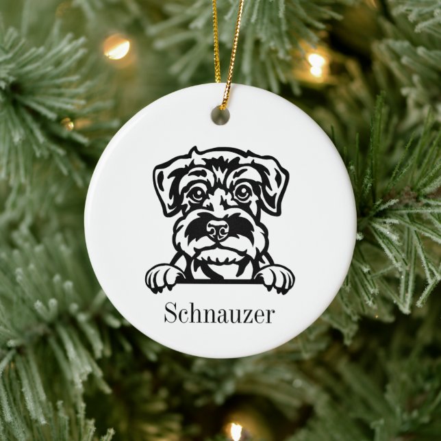 Ornement de compagnie personnalisé pour chien Schn (Arbre)