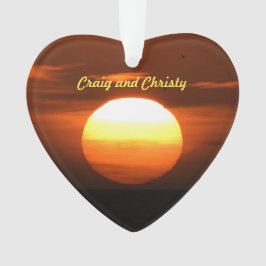 Ornement de coucher du soleil