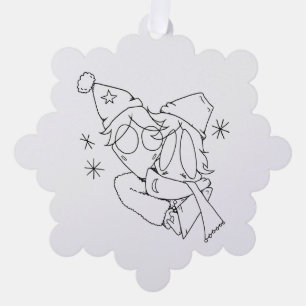 Ornement de couple cosy