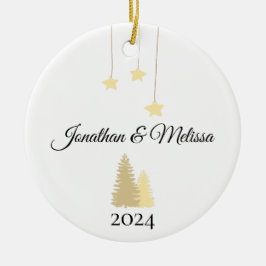 Ornement de couple personnalisé, Noël de couple