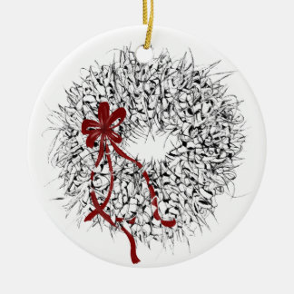 Ornement de couronne de feuille Ti Mele Kalikimaka