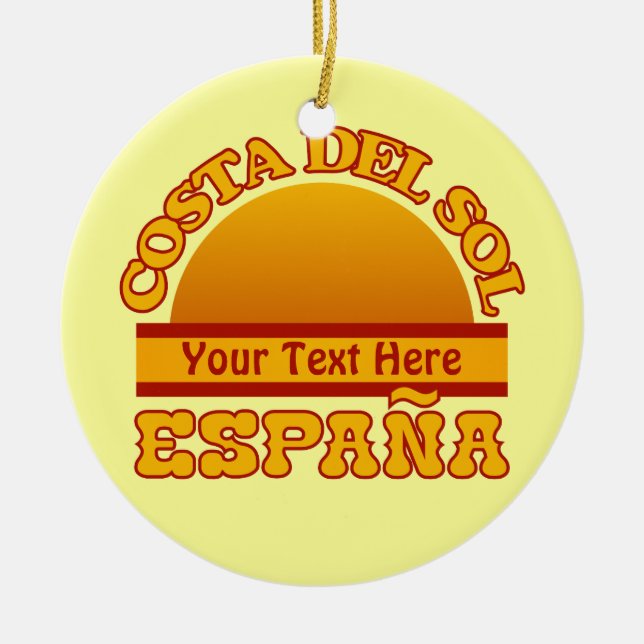 Ornement de coutume de l'ESPAGNE la Costa del Sol (Devant)