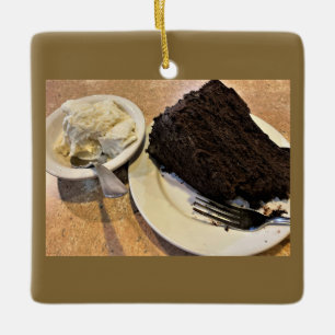 Ornement de crème glacée et de gâteau