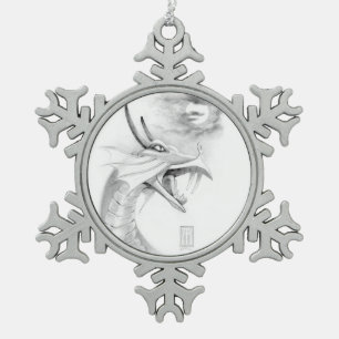 Ornement de croquis de dragon de Shivan