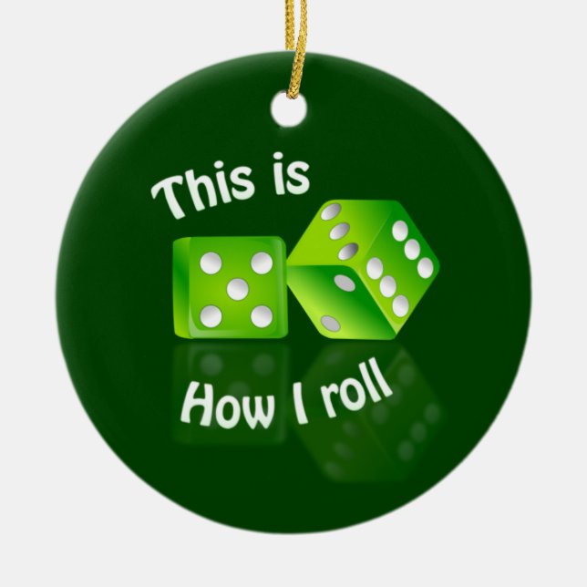 Ornement de dés (Devant)