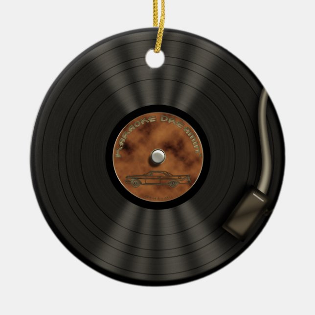 Ornement de disque vinyle de roi LP de karaoke (Devant)