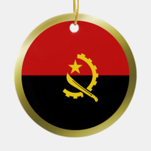Ornement de drapeau d'Angola