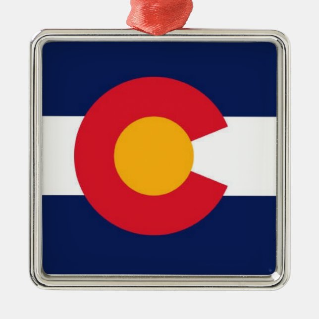 Ornement de drapeau d'état du Colorado (Devant)