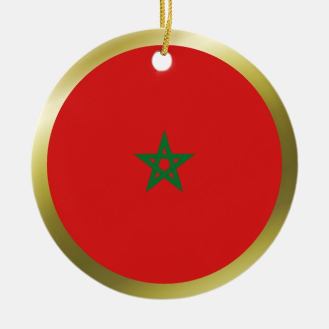 Ornement de drapeau du Maroc (Devant)