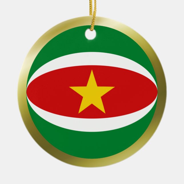 Ornement de drapeau du Surinam (Devant)