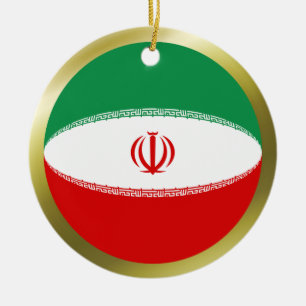 Ornement de drapeau iranien