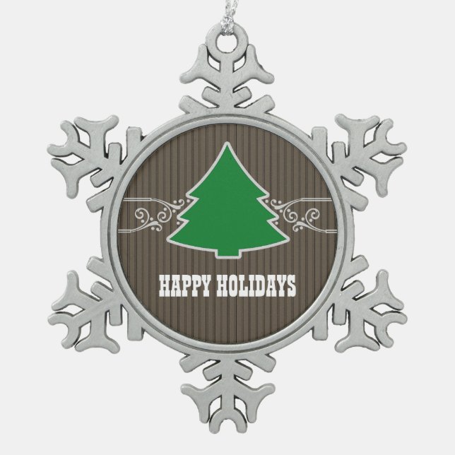 Ornement de fantaisie d'arbre de Noël (Devant)