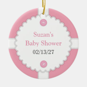 Ornement de faveur de baby shower de Merci