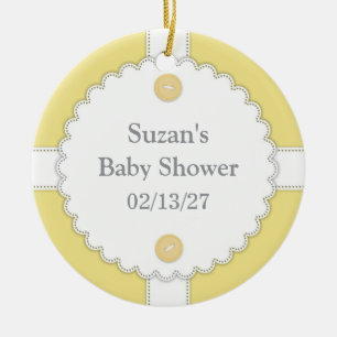 Ornement de faveur de baby shower de Merci