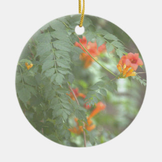 Ornement de fleurs sauvages orange