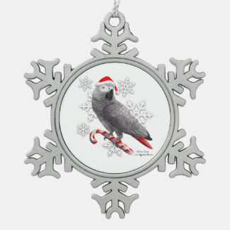 Ornement de flocon de neige de gris africain