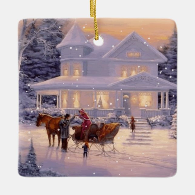 Ornement de flocon de neige de Noël (Devant)