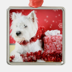 Ornement de flocon de neige de Noël de Westie