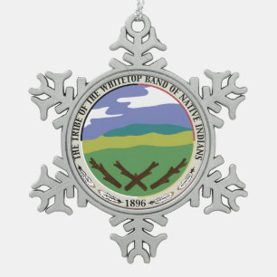 Ornement de flocon de neige de tribu de Whitetop